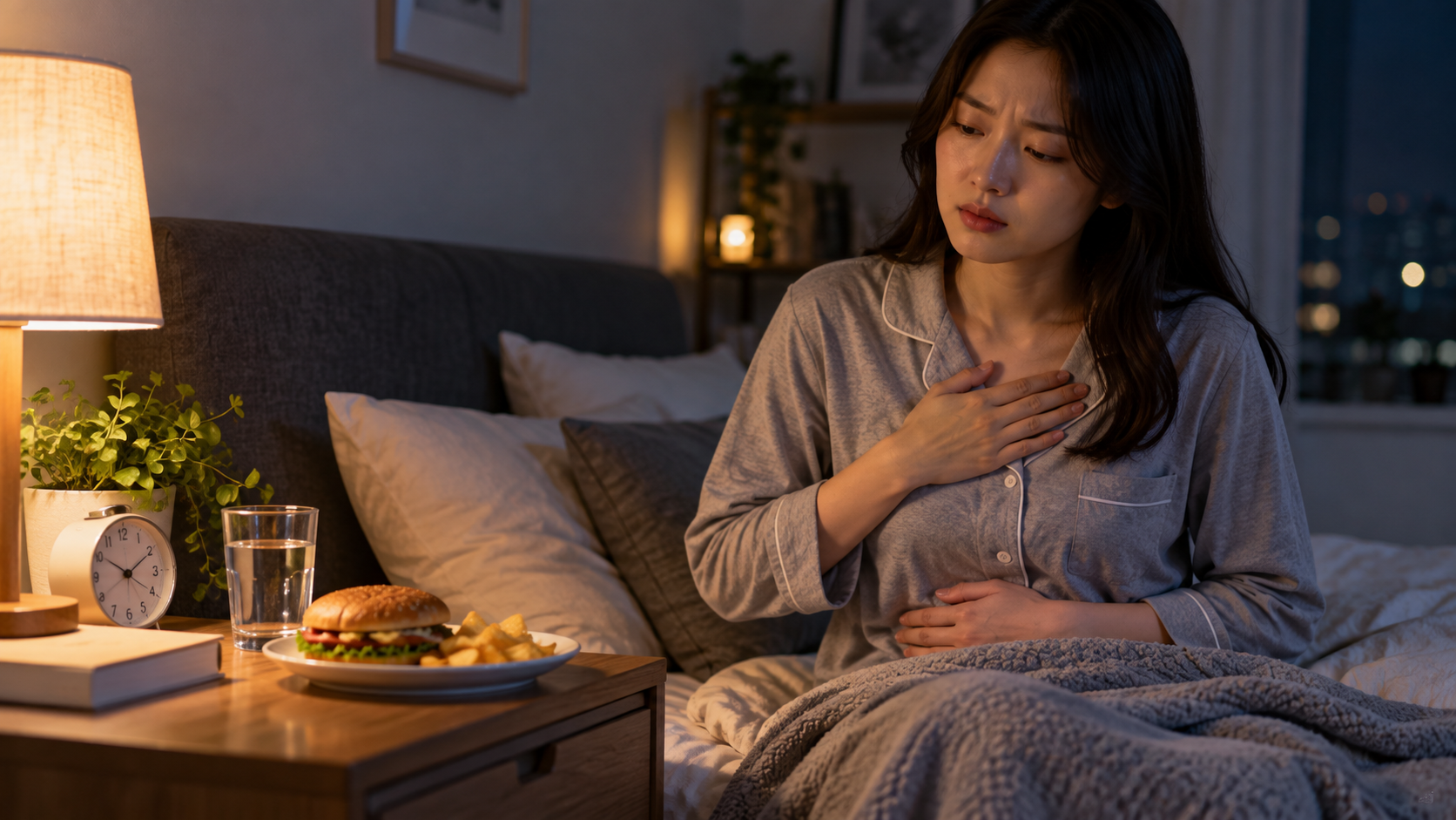 역류성 식도염 야식: 잠들기 전 식사가 증상을 악화시키는 이유